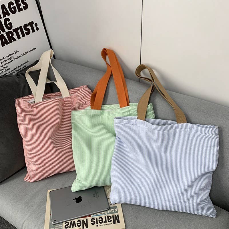 Large Stripe Tote Bag