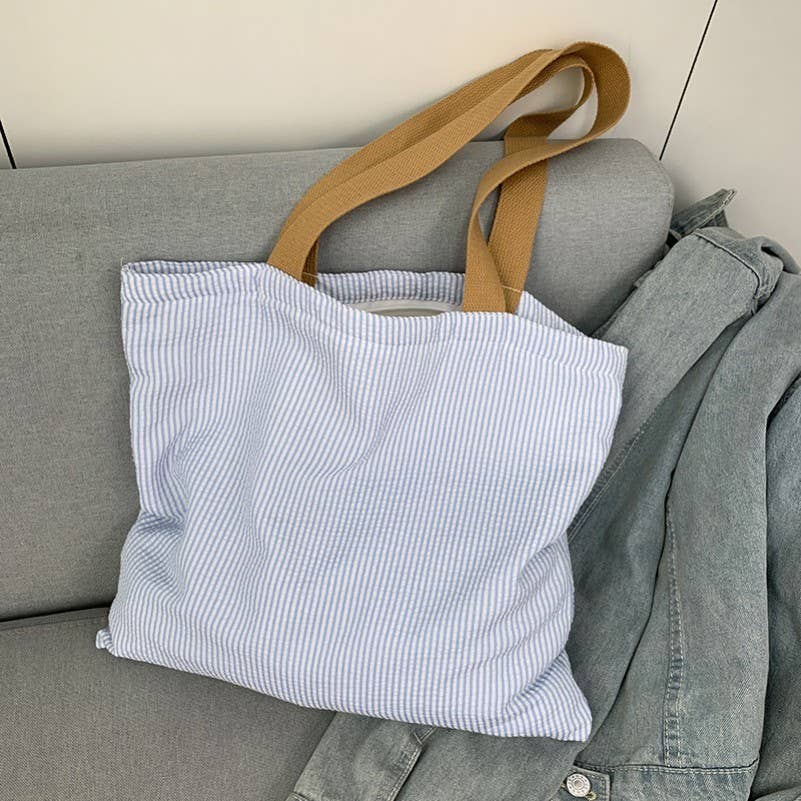 Large Stripe Tote Bag