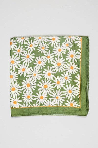 Daisy Silk Scarf