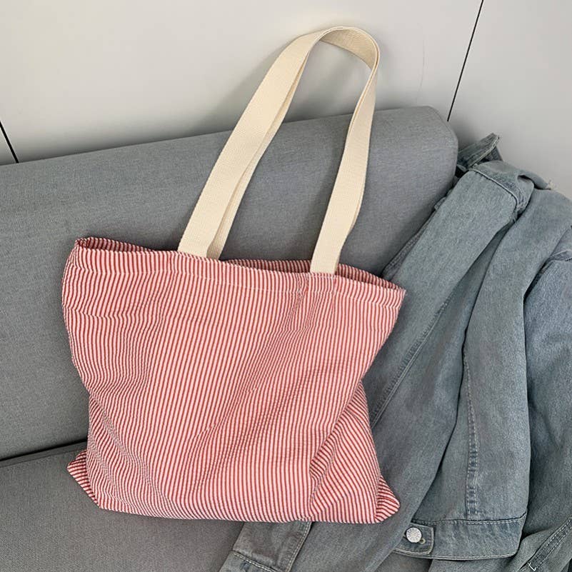 Large Stripe Tote Bag