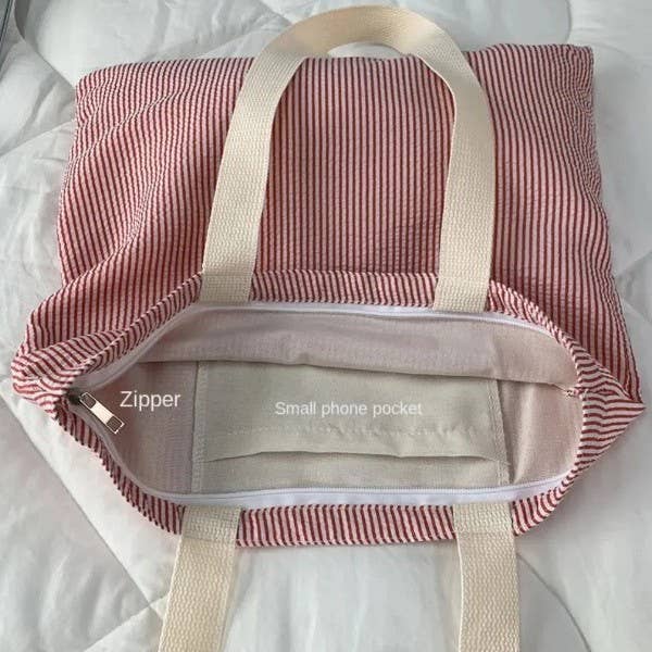 Large Stripe Tote Bag