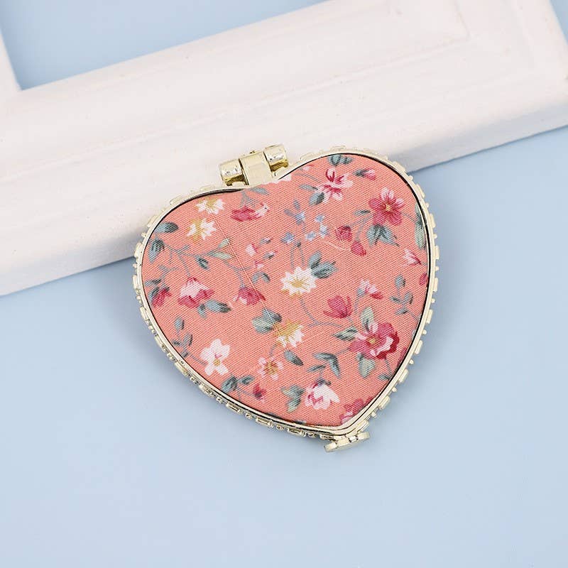 Vintage Floral Pocket Mirror