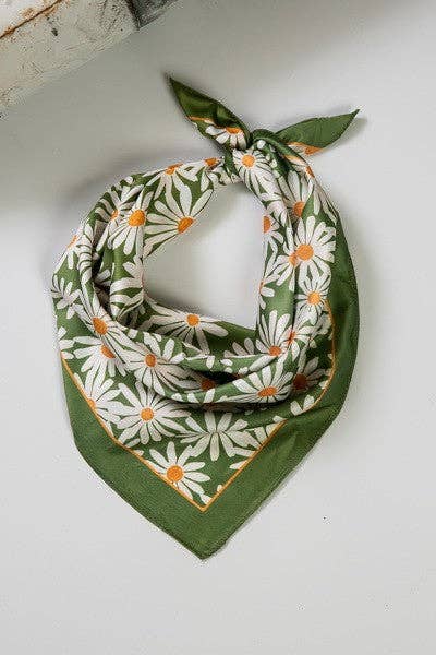 Daisy Silk Scarf