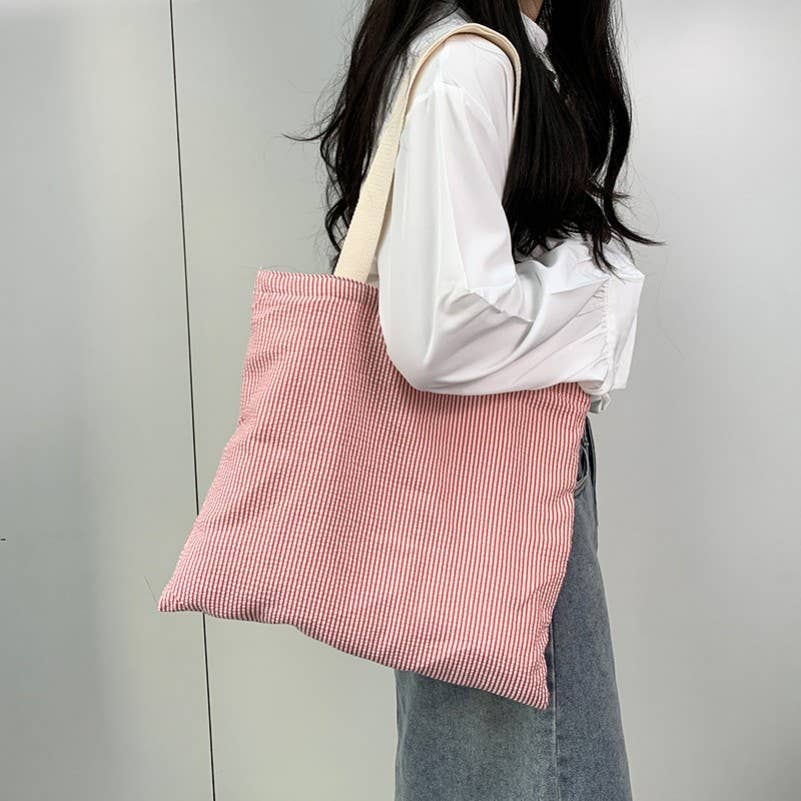 Large Stripe Tote Bag