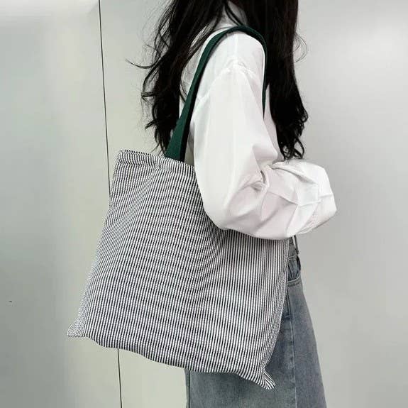 Large Stripe Tote Bag