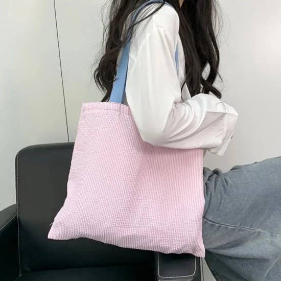 Large Stripe Tote Bag